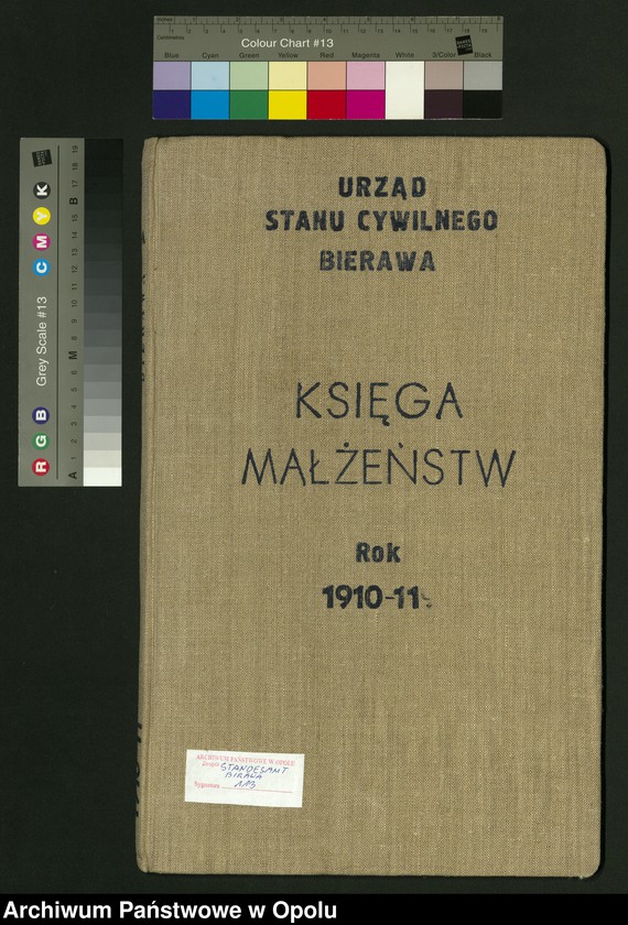 image.from.unit.number "[Urząd Stanu Cywilnego Bierawa Księga Małżeństw Rok 1910-11]"