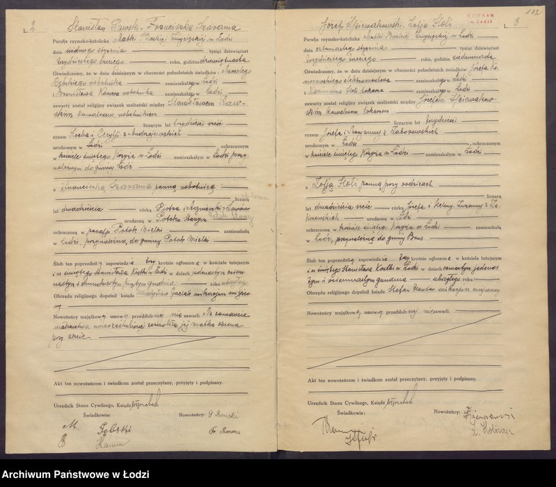 Obraz 4 z jednostki "Akta małżeństw"