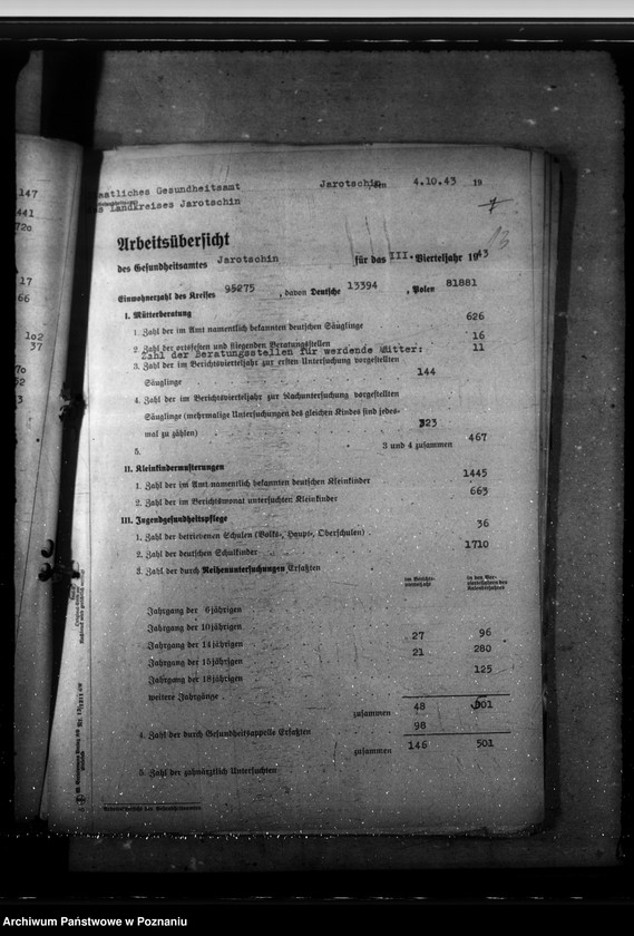 Obraz 17 z jednostki "Arbeitsübersichten der Gesundheitsämter"