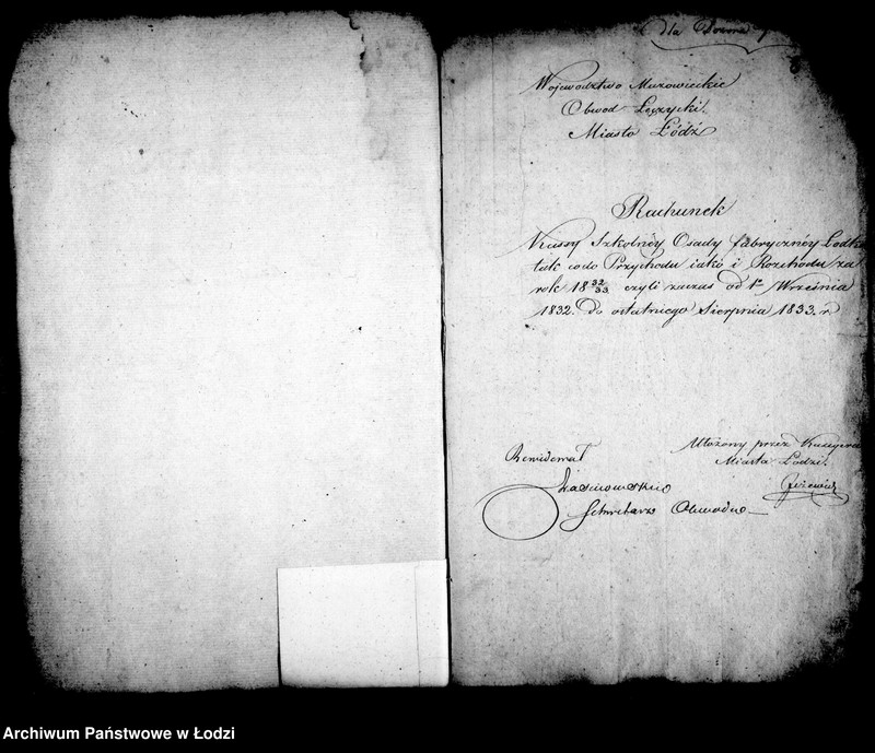 Obraz 10 z jednostki "Akta tyczące się rachunków szkoły elementarnej w osadzie fabrycznej Łódka"