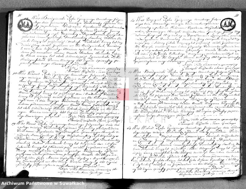 image.from.unit.number "Akta zejścia gminy wigierskiey od 1-go maja 1811 do dnia ostatniego kwietnia 1812 roku"