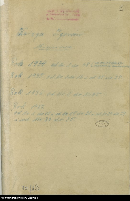 image.from.unit.number "Sterbe-Haupt-Register Nr 1 - 48,1- 16 i 25 - 28,1 - 35,1 -15,18 - 21,24 - 29,34 - 35"