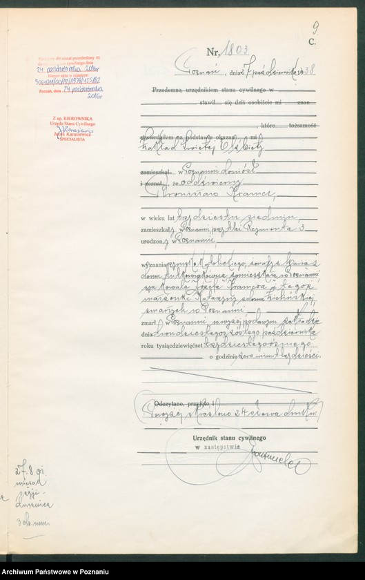 Obraz 11 z jednostki "Księga miejscowa zgonów tom IV [Rejestr główny zgonów]"