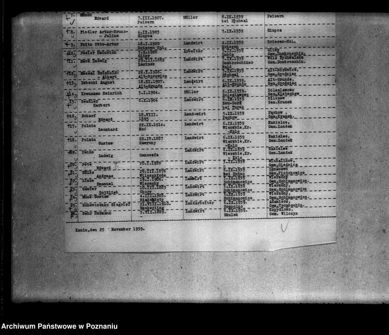 Obraz 20 z jednostki "Amtliche Meldungen Kreis Konin"