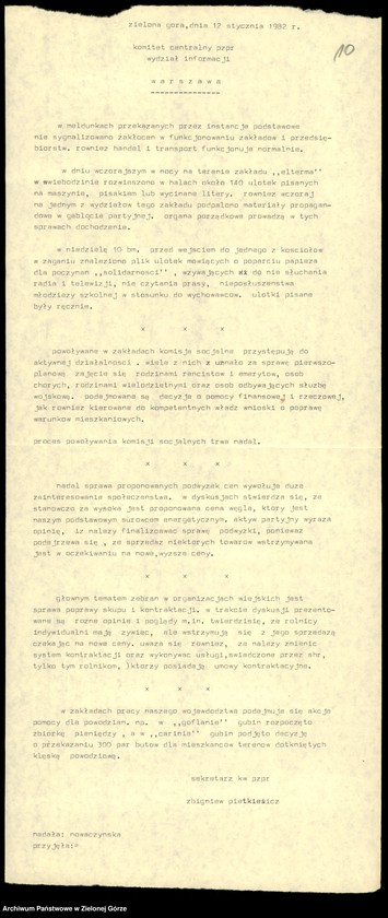 image.from.unit.number "Teleksy z KW do KC, 1 styczeń - 29 styczeń 1981"