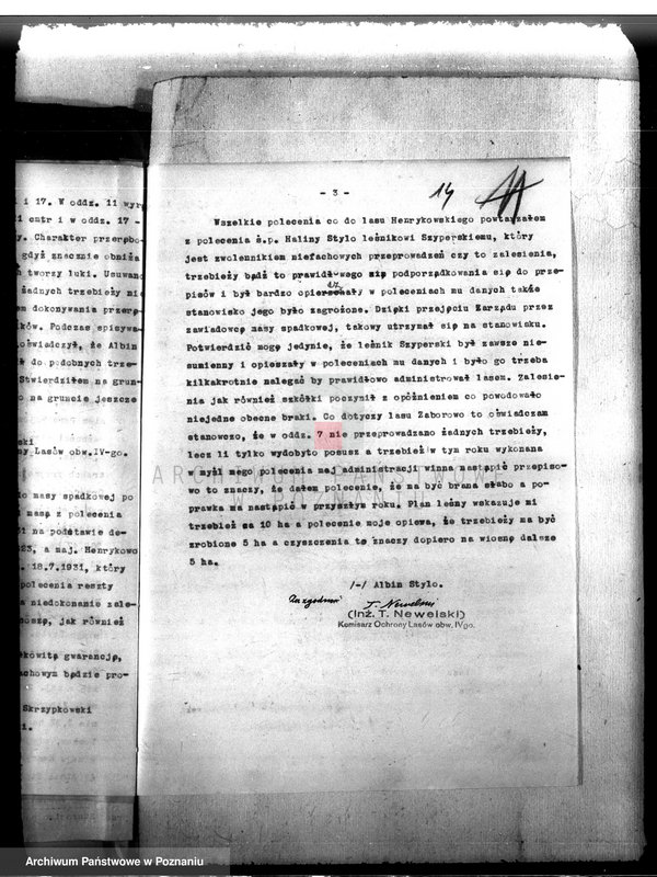 image.from.unit.number "Nadzór nad gospodarką w lasach majątku Henrykowo powiat leszczyński"