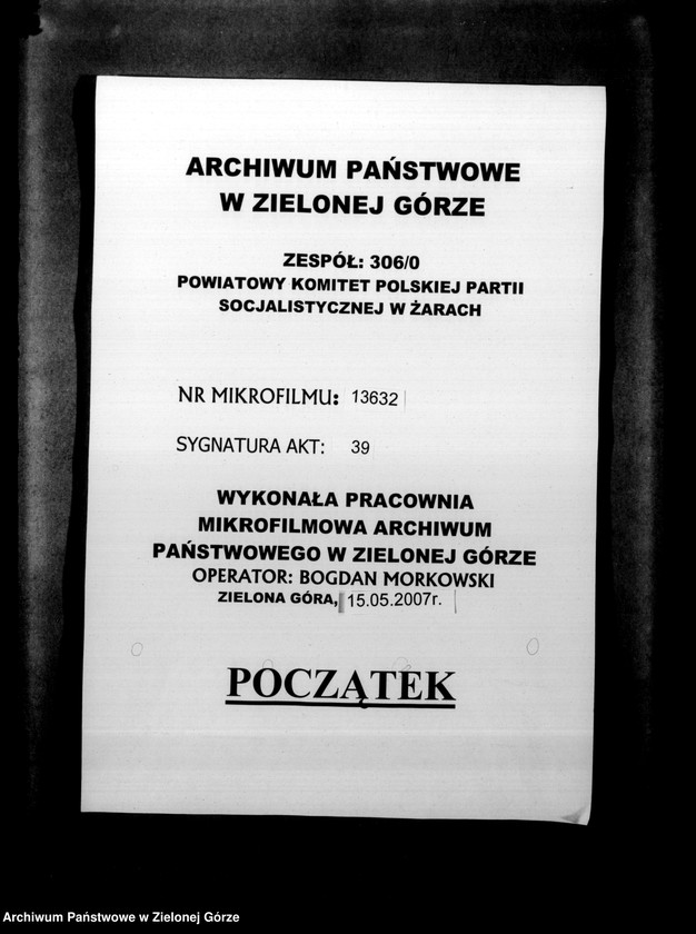 Obraz 1 z jednostki "Okólniki i pisma Centralnego Komitetu Wykonawczego i Wojewódzkiego Komitetu PPS"