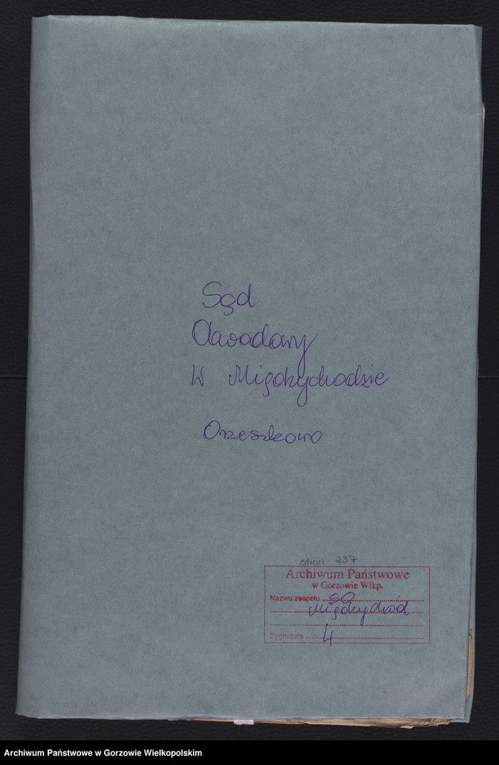 image.from.unit.number "Duplikate evangelische Kirchenbuch der Parochie Orzeszkowo"