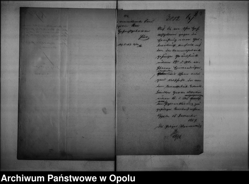 Obraz 11 z jednostki "Acta der Polizei - Verwaltung zu Oppeln betreffend gewerbl[iche] Anlage die Gasanstalt Vol. I"