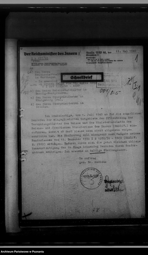 Obraz 5 z jednostki "Przepisy i korespondencja w sprawie dzienników urzędowych, ksiąg adresowanych itp.."