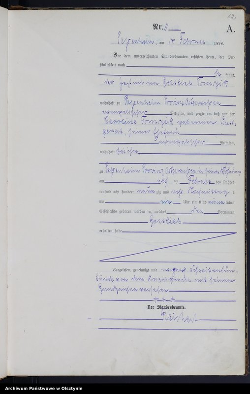 image.from.unit.number "Geburts-Haupt-Register Nr 1 - 76"
