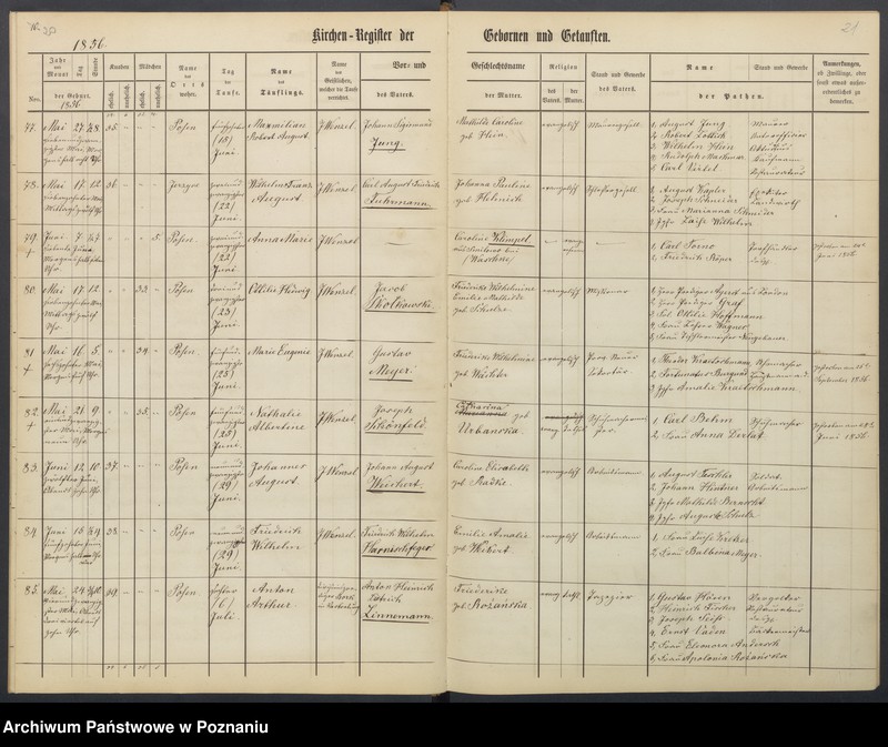 Obraz 13 z jednostki "[Akta urodzeń i chrztów, ślubów, zgonów]"
