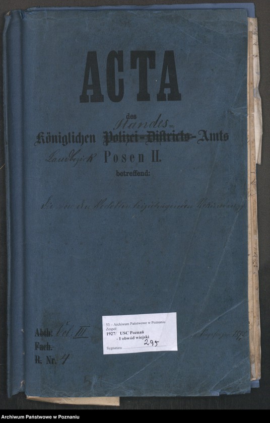 Obraz 2 z jednostki "Die von den Verlobten beizubriegenden Urkunden"