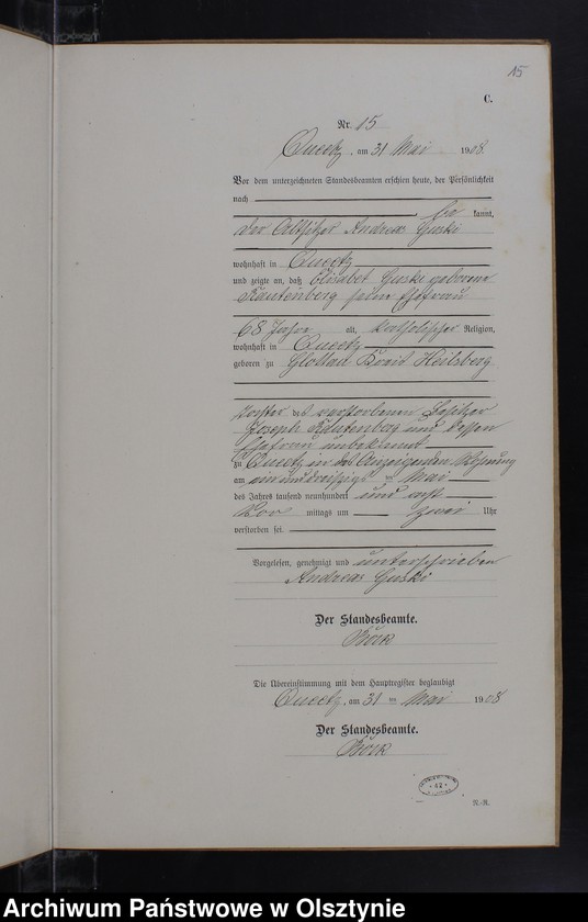 image.from.unit.number "Sterbe-Neben-Register Nr 1 - 23"