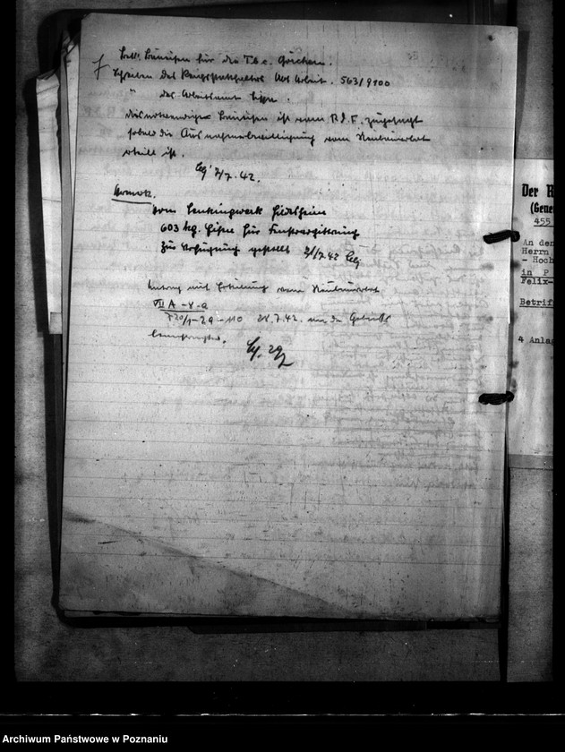 Obraz 11 z jednostki "Einrichtung einer Tbc - Abteilung für lungenkranke, polnische Strafgefangene im früheren Kloster Görchen (Miejska Górka)"