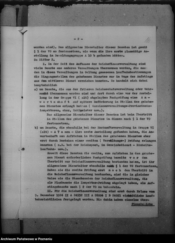 Obraz 20 z jednostki "Erlasse und Verfügungen betr. Festsetzung des allgemeinen Dienstalters der Beamten"