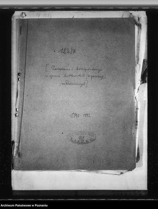 Obraz 4 z jednostki "Zarządzenia i korespondencja w sprawie hitlerowskich organizacji młodzieżowych"