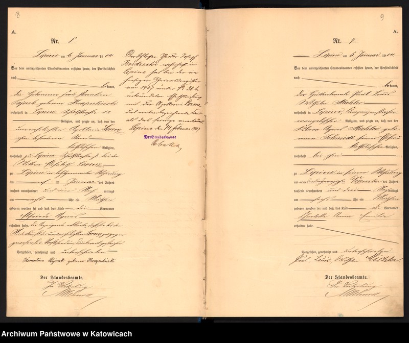 image.from.unit.number "Księga urodzeń T.1 nr 1-595"