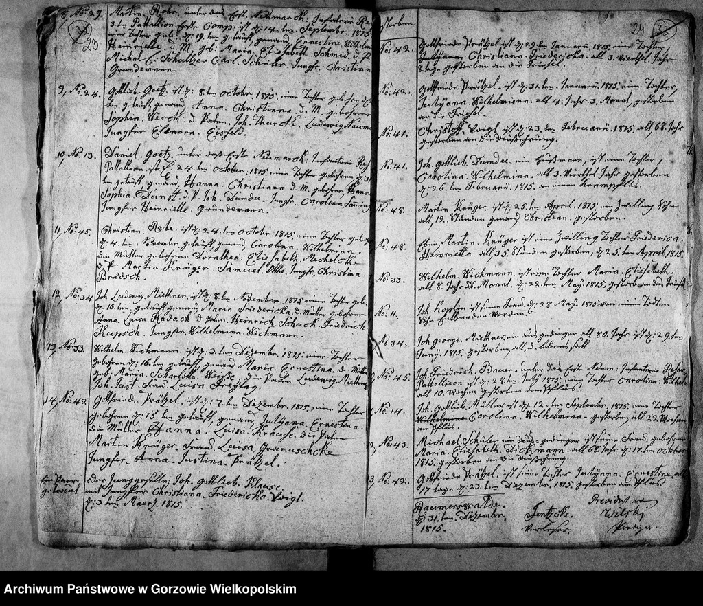 image.from.unit.number "Duplikate der Kirchenbücher von der Parochie Lossow: Raumerswalde (Roszkowice), Gerlachsthal (Gostkowice)"