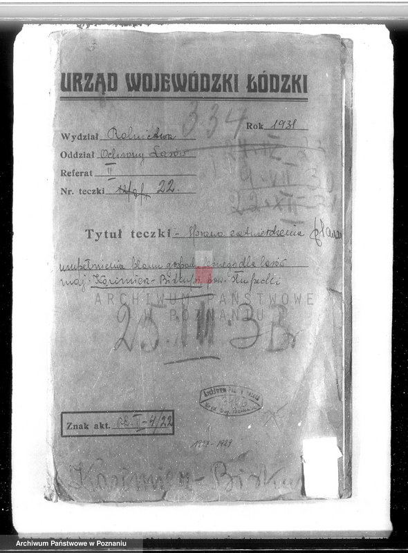 Obraz 4 z jednostki "Plan gospodarstwa leśnego dla lasów majątku Kazimierz Biskupi powiat słupecki"