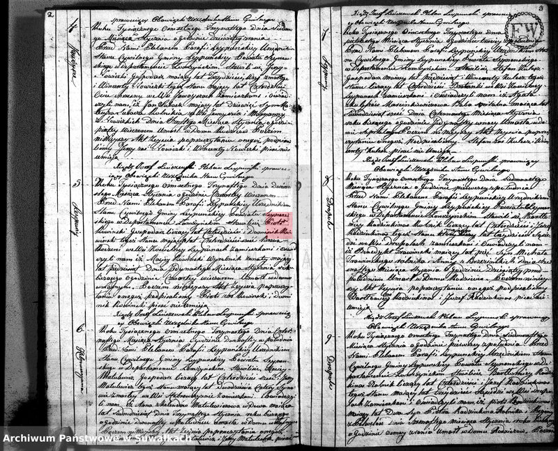 image.from.unit.number "Księga Aktów Cywilnych Zeyścia Gminy Leypuńskiej od 1 Stycznia 1813 Roku"