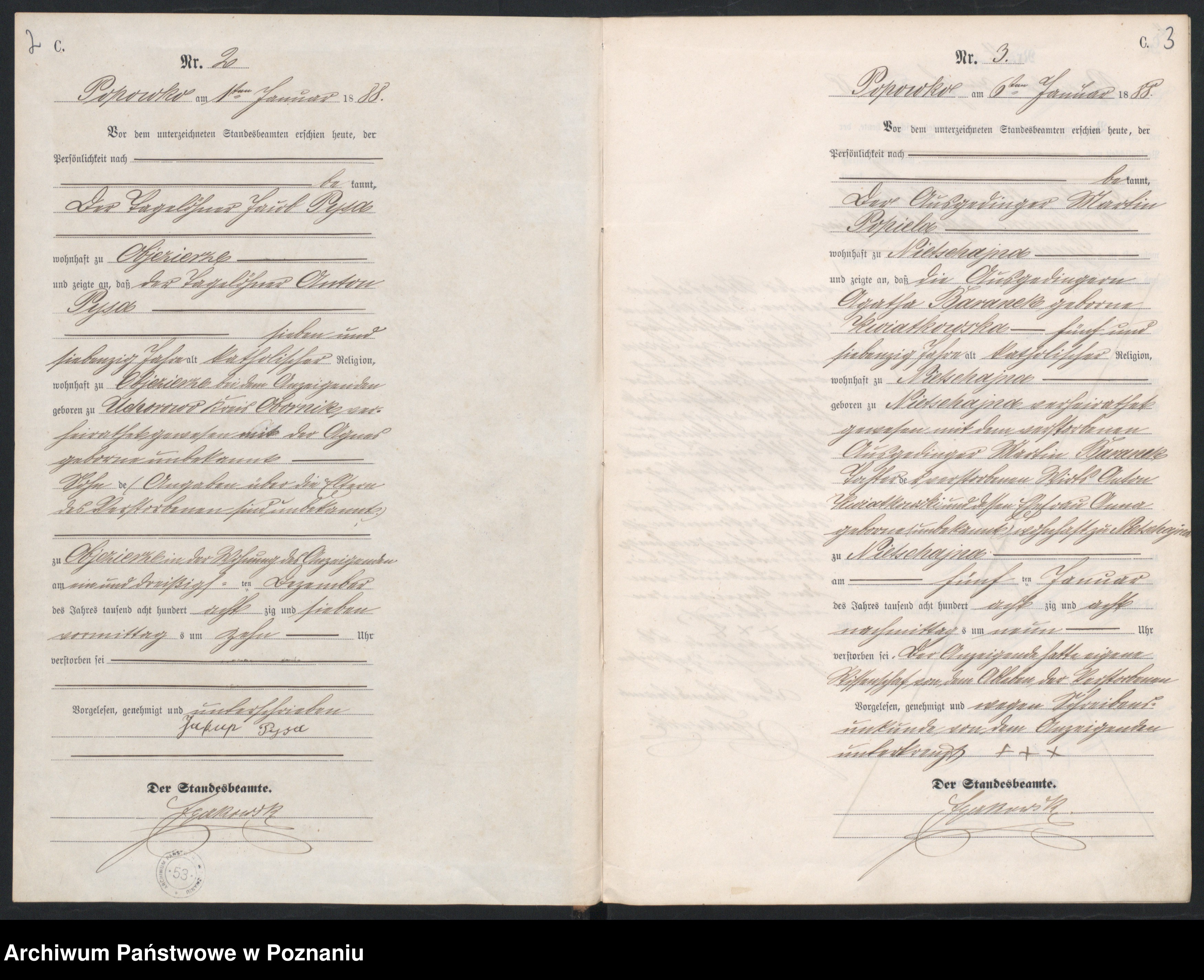 Skan z jednostki: Księga zgonów