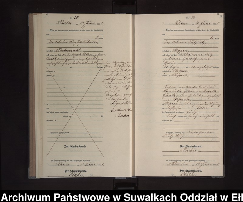 image.from.unit.number "Sterbe-Neben-Register des Königlichen Preussischen Standes-Amtes Orlen Kreis Lötzen"