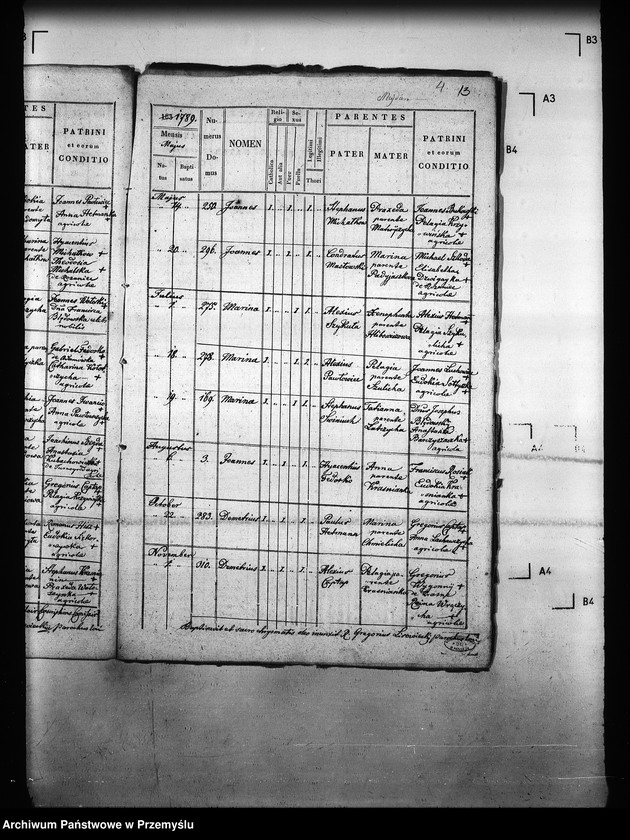 image.from.unit.number "[Kopie ksiąg metrykalnych parafii Majdan Sieniawski z filiami Adamówka, Krasne (dekanat Sieniawa)]"