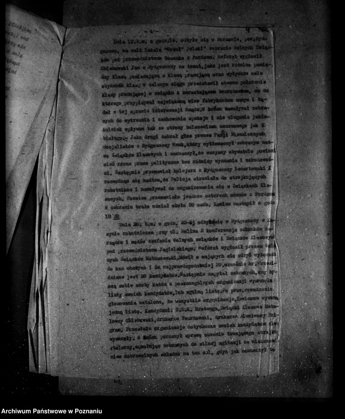 Obraz 8 z jednostki "Meldunek sytuacyjny nr 54 z dnia 1 lipca 1924 r. dotyczące ruchu zawodowego w województwie poznańskim"