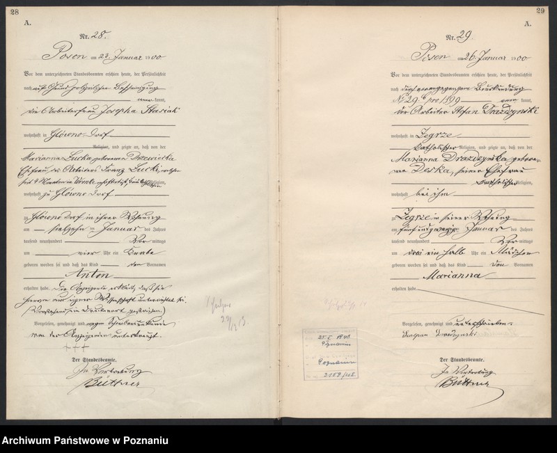 Obraz 17 z jednostki "Księga miejscowa urodzeń"