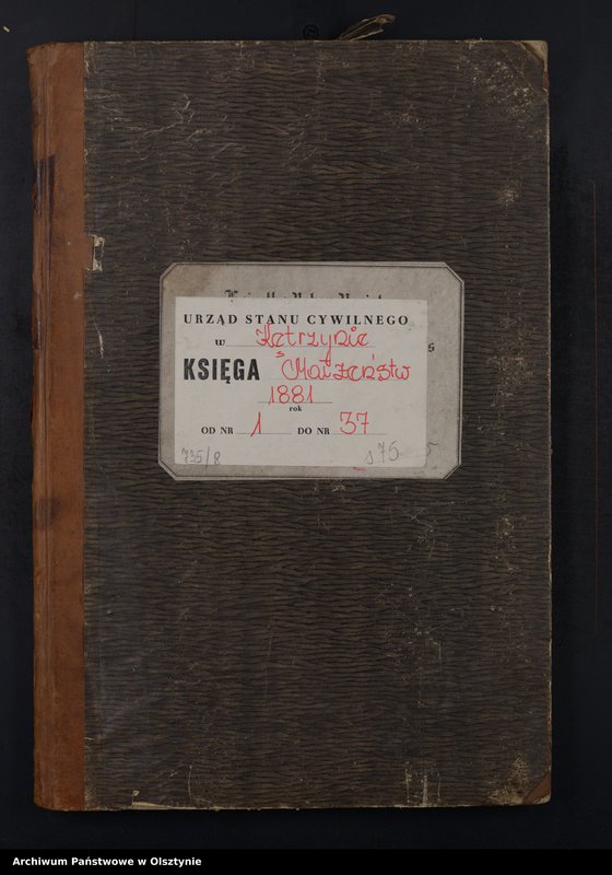 image.from.unit.number "Heiraths-Neben-Register Nr 1 - 37"