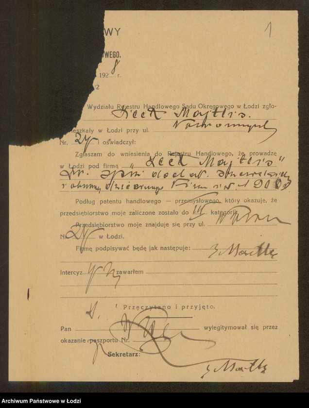 Obraz 3 z jednostki "Icek Majtlis – sprzedaż dodatków szewskich"