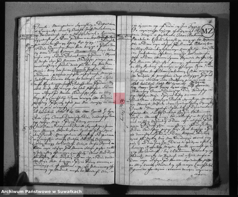 image.from.unit.number "Akta urodzonych gminy seyneńskiej od 1-go maja 1809 r."