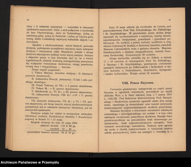 image.from.unit.number "II Sprawozdanie Dyrekcji C.k. Gimnazjum w Kamionce Strumiłowej za rok szkolny 1917/18"