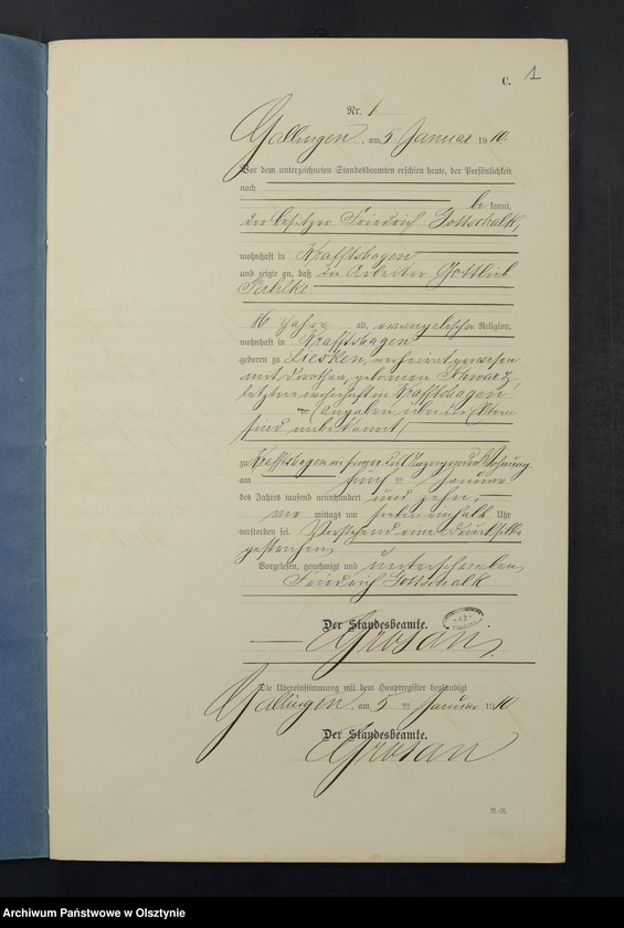 image.from.unit.number "Sterbe-Neben-Register Nr 1 - 27"