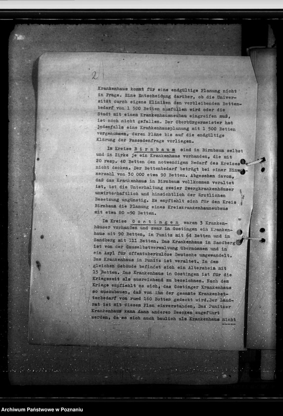 Obraz 6 z jednostki "Krankenhausplanung - Regierungsbezirk Posen"