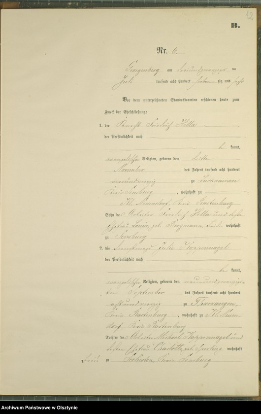 image.from.unit.number "Heiraths-Neben-Register Nr 1 - 9"