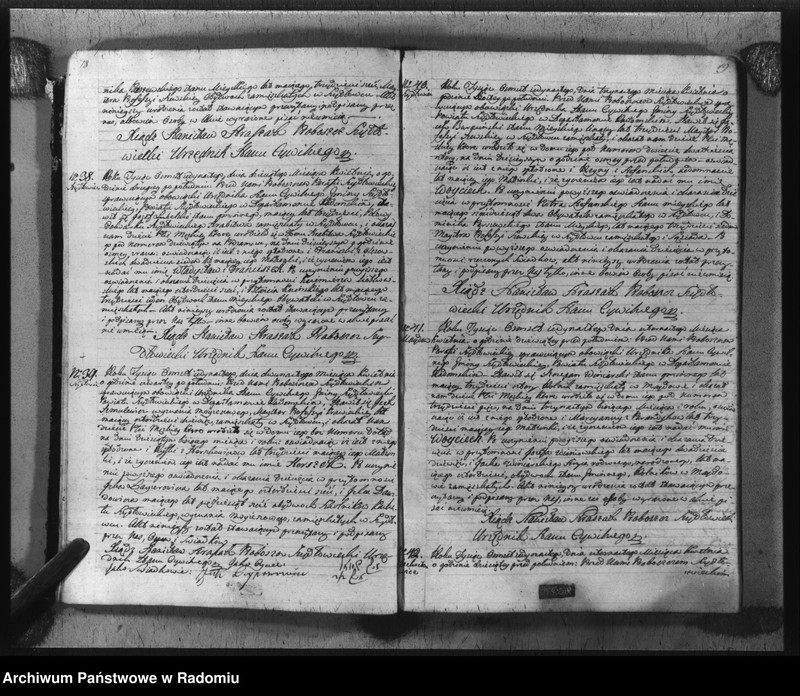 image.from.unit.number "Akta urzędnika stanu cywilnego gminy Szydłowiec z roku 1811"