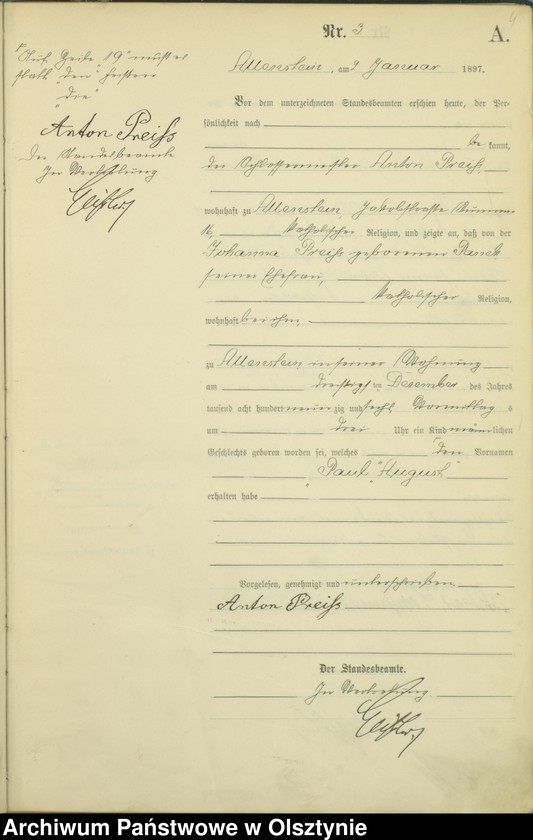 image.from.unit.number "Geburts-Haupt-Register Tom I,Nr 1 - 399"