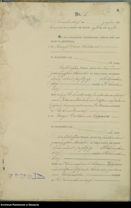 image.from.unit.number "Heiraths-Haupt-Register Nr 1 - 13"