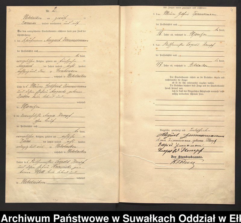 image.from.unit.number "Heirats=Haupt=Register des Königlichen Preussischen Stande-Amtes Nikolaiken Kreis Sensburg"