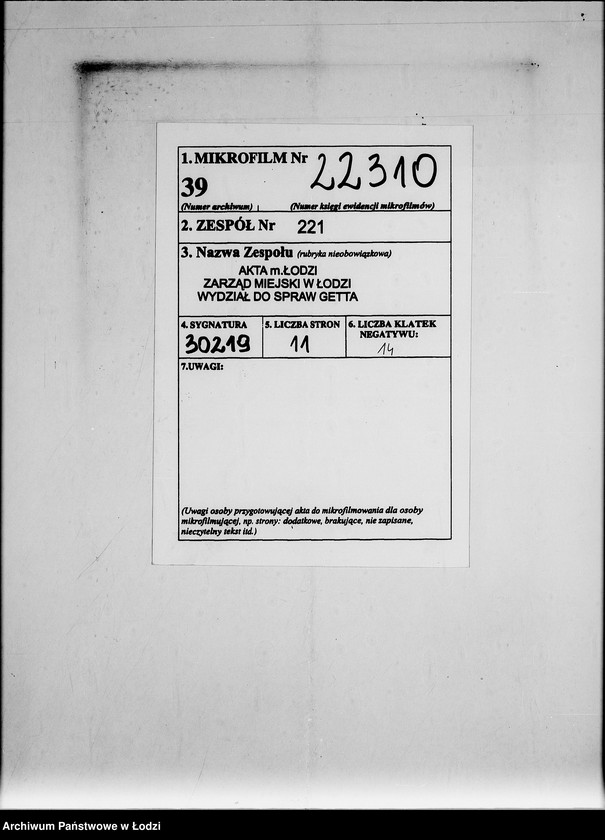 Obraz 5 z jednostki "Spezialbenzin- Kontingent für Gummimäntelfabrikation im Getto"