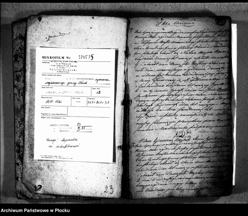 image.from.unit.number "Akta urodzeń, małżeństw i zgonów"