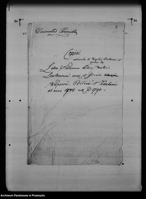 image.from.unit.number "[Kopie ksiąg metrykalnych parafii Wapowce z filiami Bełwin, Kuńkowce, Łętownia (dekanat Przemyśl)]"