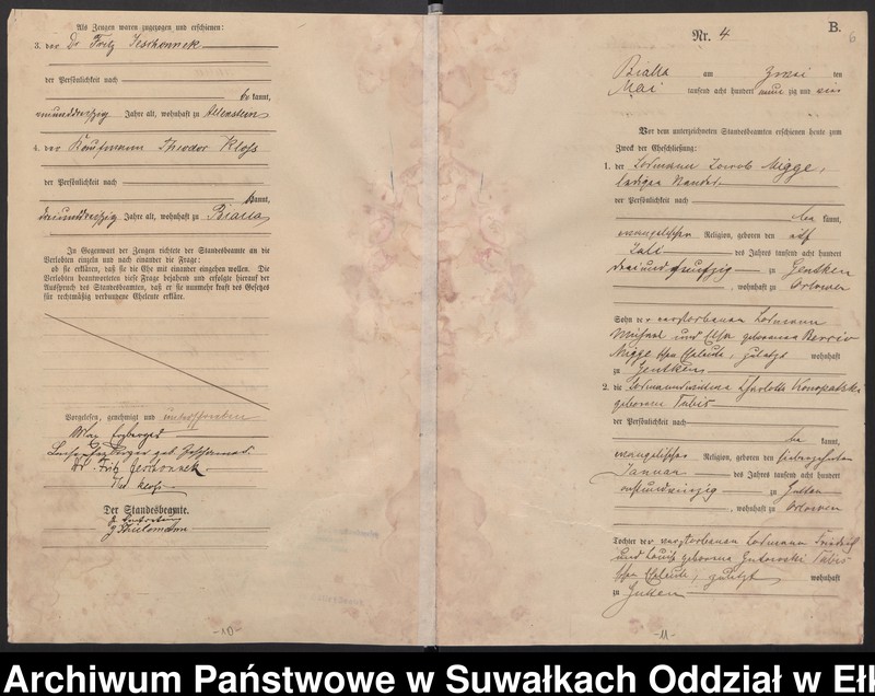 image.from.unit.number "[Heiraths-Haupt-Register des Königlichen Preussischen Standes-Amtes Bialla Kreis Johannisburg]"