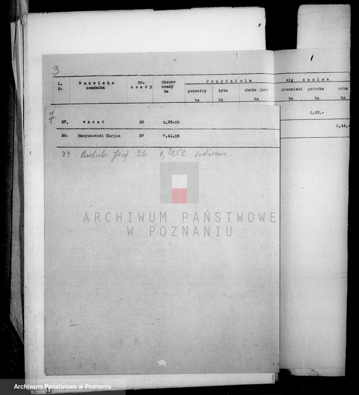 Obraz 12 z jednostki "Rejestr pomiarowy zasiewów części majątku Falmierowo powiatu wyrzyskiego"