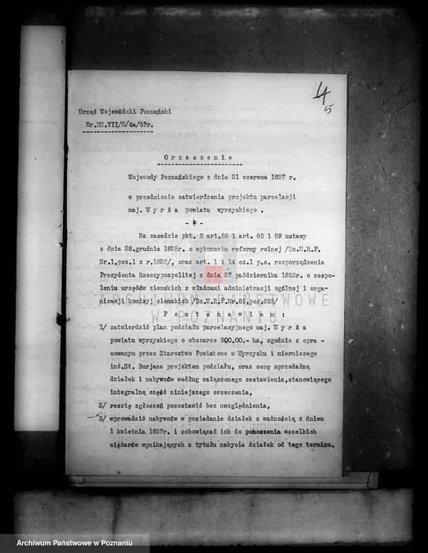 Obraz 11 z jednostki "Operat szacunkowy i parcelacyjny część II majątku Wyrza powiatu wyrzyskiego administracja przejściowa majątku Wyrza"