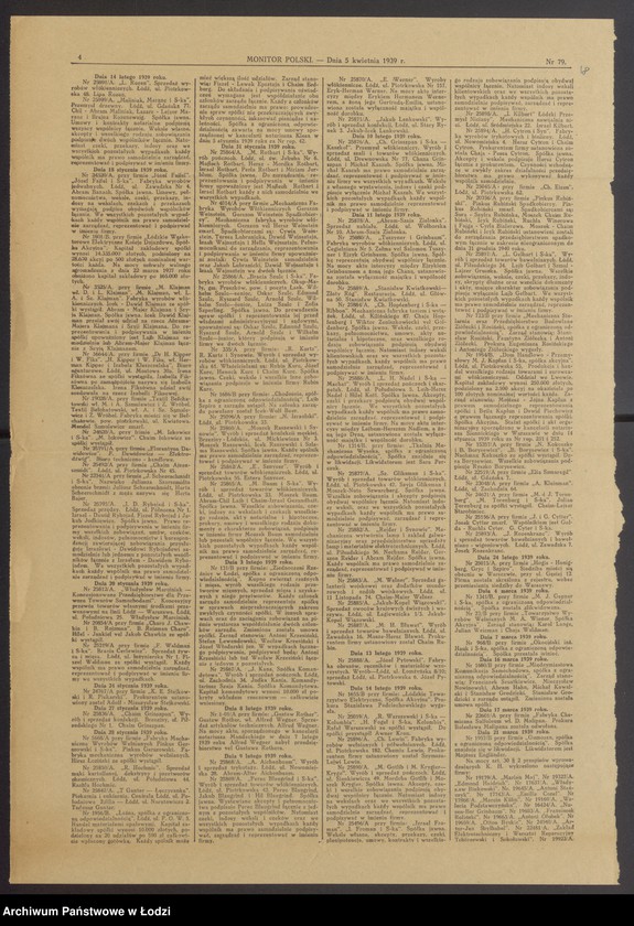 Obraz 20 z jednostki "Chaim Grinszpan – wyrób i sprzedaż konfekcji w Brzezinach"