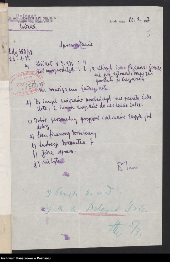 Obraz 8 z jednostki "Środa - akta delegata powiatowego."