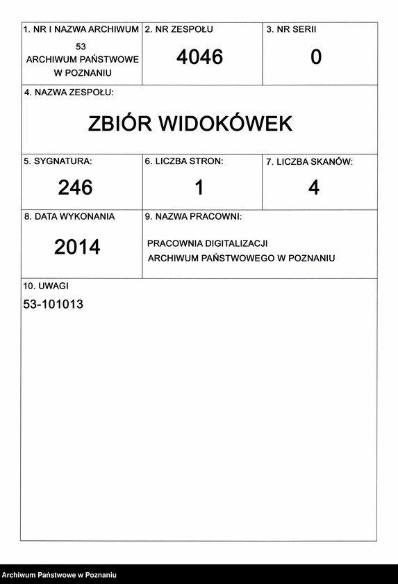 Obraz 2 z jednostki "Poznań - Plac Wolności"